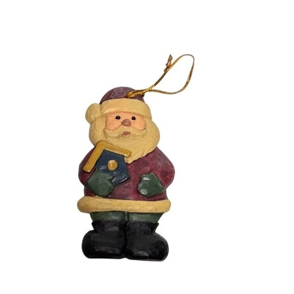 Handcrafted Abbott Collection Santa Claus Hanging Ornament - Picture 1 of 5